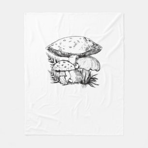 Süße Cottagecore-Ästhetik Pilz Fungi Goblinco Fleecedecke
