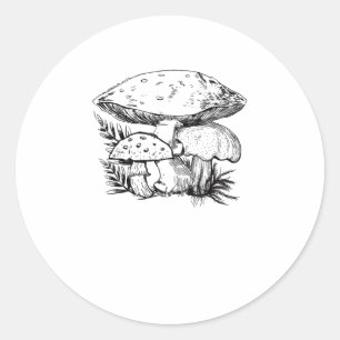 Süße Cottagecore-Ästhetik Pilz Pilze Goblinco Runder Aufkleber