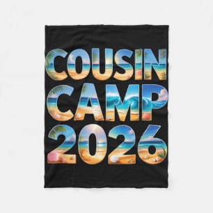 Süße Cousin-Camp-2026-Crew-Familientreffen-Reise Fleecedecke