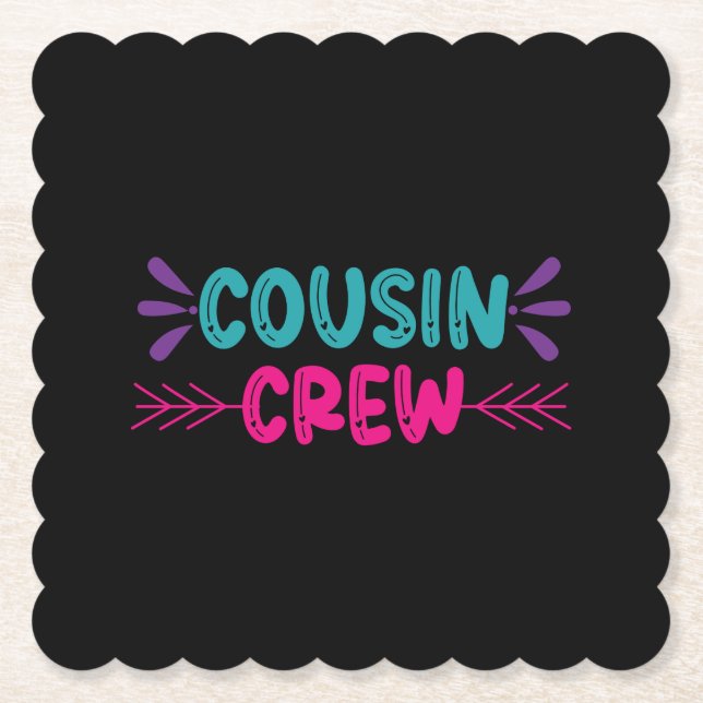 Süße Cousin Crew Untersetzer (Vorderseite)