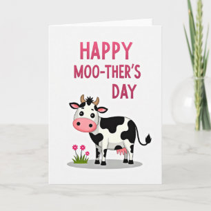 Süße Cow Muttertagskarte Karte