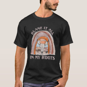 Süße Cowgirl-Stiefel Hut Gib's einfach meiner Wurz T-Shirt