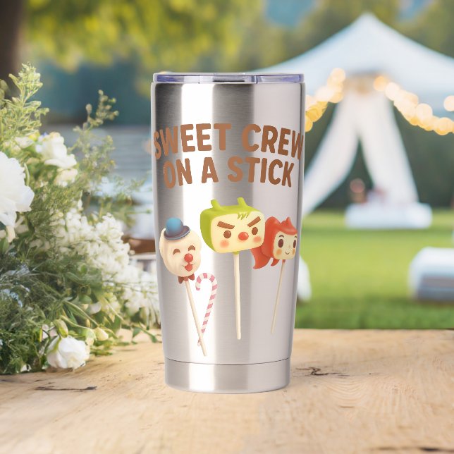 Süße Crew: Charakter-Cake-Pops am Stiel Thermobecher (Hochzeit (gedreht))
