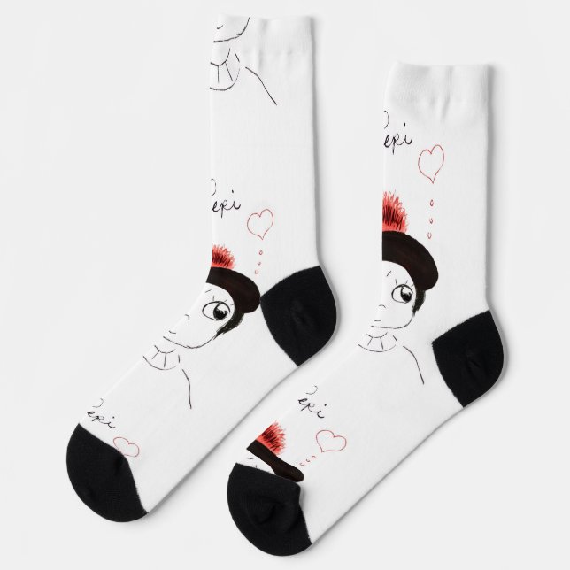 Süße Crew Socken (Linkes Detail)