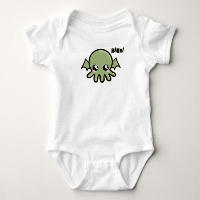 Süsse Cthulhu Baby Bodysuit Strampler (Vorderseite)