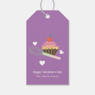 Süße Cupcake-Bäckerei Frohen Valentinstag Geschenkanhänger