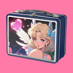 Süße Cupid-Metall-Lunchbox Metall Brotdose