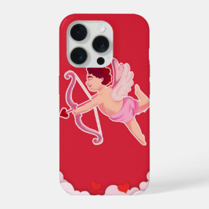 Süße Cupid-Valentinsengel-Illustration iPhone 15 Pro Hülle