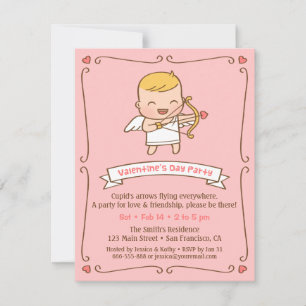 Süße Cupid Valentinstag Party Einladungen