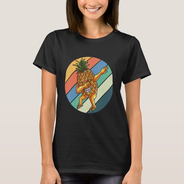 Süße Dabbing-Ananas Für Jungen Oder Mädchen Kinder T-Shirt (Vorderseite)