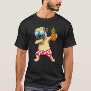 Süße Dabbing-Mops-Hund-Ananas-Tropenfrucht-Sommer T-Shirt