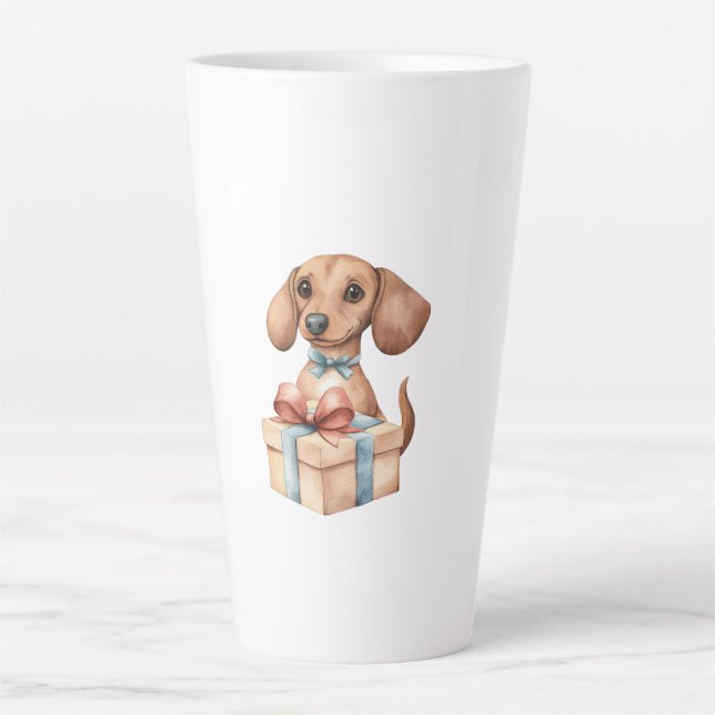Süße Dachshund-Geburtstags-Tasse Ein bisschen älte Milchtasse (Vorderseite)