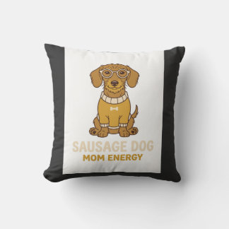 Süße Dachshund-Wursthund-Mama-Energie-Kaffeetasse Kissen