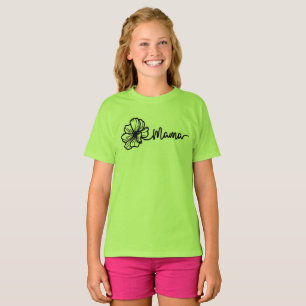 Süße Daisy-Linienkunst, süßes florales Mama-Grafik T-Shirt