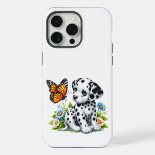 Süße Dalmatiner/Schmetterlingsfreunde iPhone 15 Pro Max Hülle