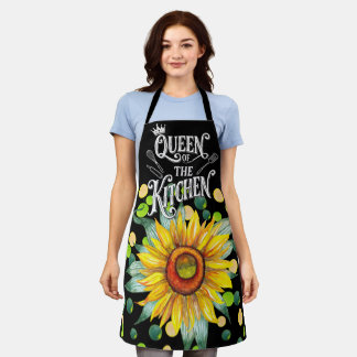 Süße Damen-Schürze, Florale Königin der Küche Schürze