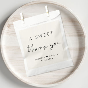 Süße Danke-Kreation Hochzeit Geschenktütchen