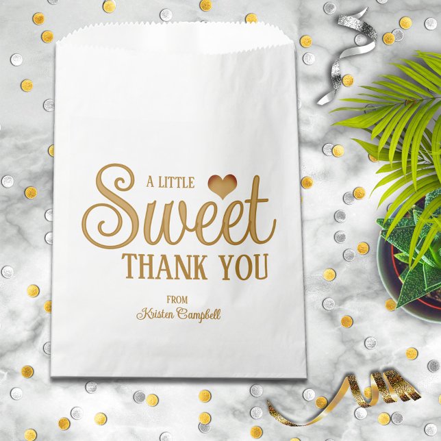 Süße Dankeschön-Geschenktüten aus Gold Geschenktütchen (Von Creator hochgeladen)