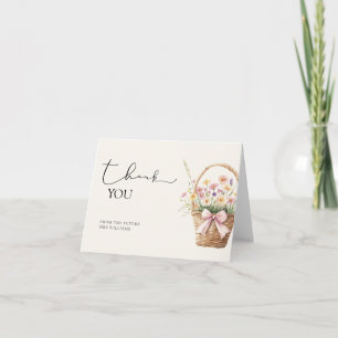 Süße Dankeskarten für den Floral Shower auf dem Ba Dankeskarte