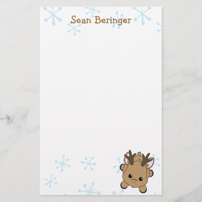 Süsse Deer Briefpapier (Vorderseite)