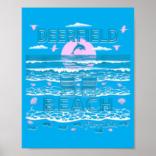 Süße Delfinliebhaber-Familie Deerfield Beach Fl Poster