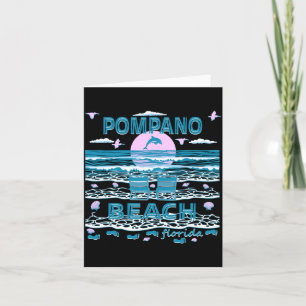 Süße Delfinliebhaber-Familie Pompano Beach Fl Fami Karte