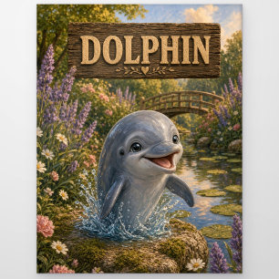 Süße Delphin-Baby-Geschichtenbuch-Nursery-Tier Postkarte