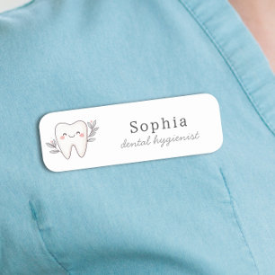 Süße Dentalhygienikerin Namensschild