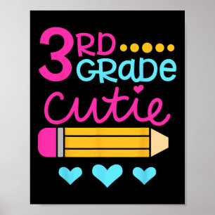 Süsse der dritten Klasse erster Schultag Poster