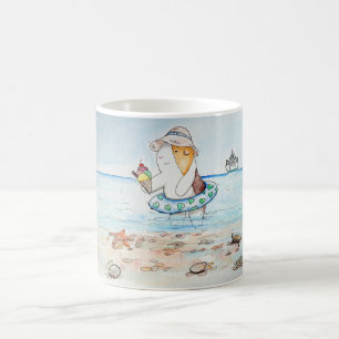 Süsse der Guinea Schweinefleisch an der Küste Male Kaffeetasse