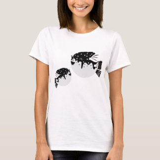 süße Derpy Kugelfisch-Illustration T-Shirt