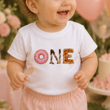 Süße Dessert Eins Baby Erstes Geburtstags-T-Shirt