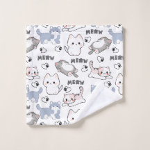 Süße dicke Kätzchen und Meow-Herzen