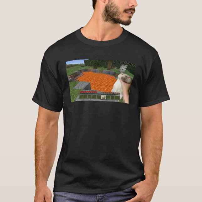 Süße dicke Ratte wird gegriffen Meme T-Shirt (Vorderseite)