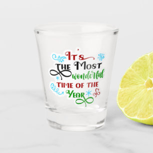 Süße 'Die wunderbarste Zeit' Weihnachten  Schnapsglas