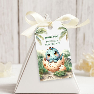 Süße Dino-Baby-Party-bald-schlüpfende Geschenkanhä Geschenkanhänger