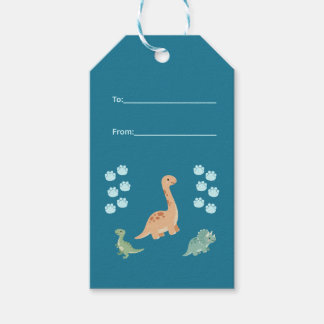 Süße Dinosaurier Aqua Dino Party Favor Tags Geschenkanhänger