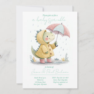 Süße Dinosaurier-Baby-Sprinkle-Einladung Einladung