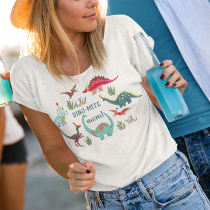 Süße Dinosaurier Dino-Mite-Mama-Geburtstagsfeier T-Shirt