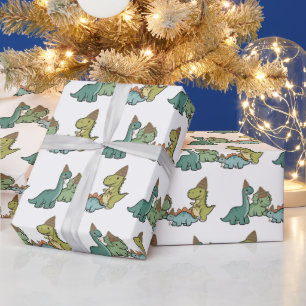 Süße Dinosaurier-Geschenkpapier Geschenkpapier