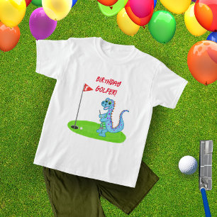Süße Dinosaurier-Golf-Themen-Kindergeburtstag  T-Shirt
