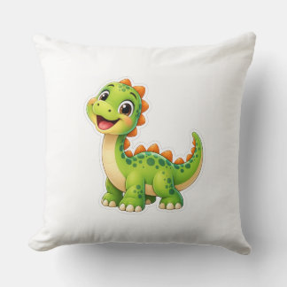 Süße Dinosaurier-Kinderkissen | Anmutiger grüner D Kissen