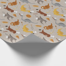 Süße Dinosaurier kochen in Beige und Braun
