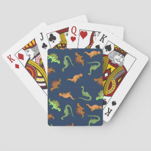 Süße Dinosaurier Muster Spielkarten