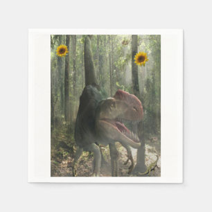 Süße Dinosaurier-Papier-Servietten Serviette