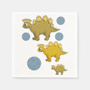 Süße Dinosaurier-Papier-Servietten Serviette