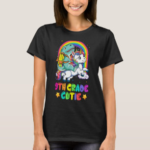 Süsse Dinosaurier Reiten Einhorn Zurück nach SC T-Shirt