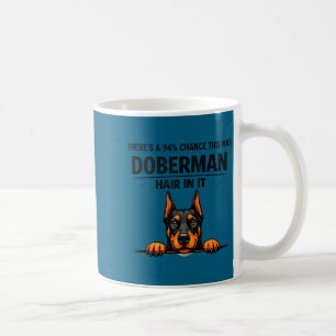 Süße Dobermann Pinscher Hündin Haart Kaffeetasse