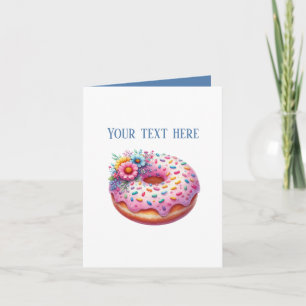 Süße Donut-Bäckerei individuell anpassbar Karte