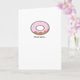 Süße Donut-Illustration | Kawaii-Essenskunst Karte